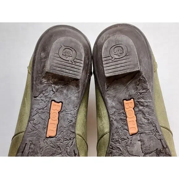 Born Womens | Green | Leather Round Toe Floral Ballet Flat Size 8.5 - Picture 12 of 12